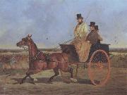 John Frederick Herring A Horse and Trap on the York Road oil painting picture wholesale